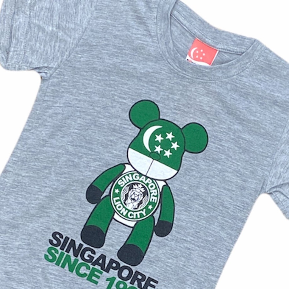 Singapore t shirt kids Starbucks tourist souvenir BE@RBRICK Starbucks Parody - Picture 6 of 6